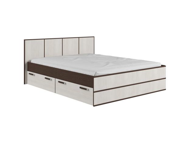 Кровать двуспальная с ящиками Л1600 Лотос