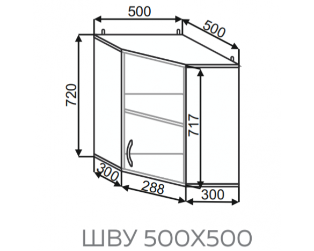 Шкаф ШВУ2 500х500