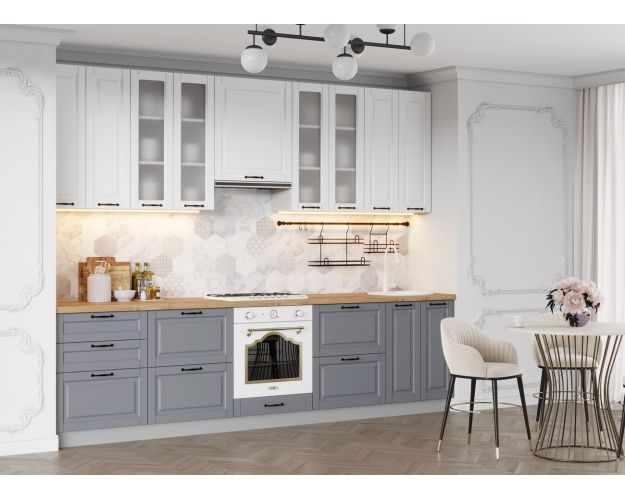 Гарда ПГПМ 800 шкаф верхний Blum Aventos (Белый Эмалит/корпус Серый)