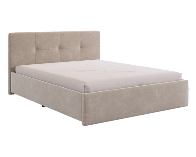 Кровать с основанием Веста 1600 капучино (велюр)