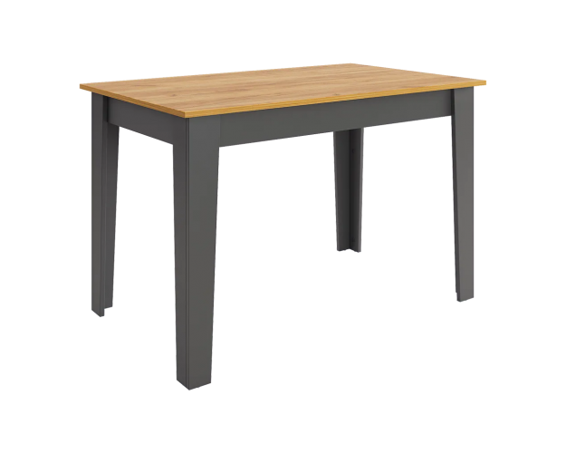 Стол обеденный раздвижной Цезарь дуб крафт золотой / графит